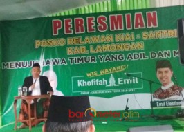 Wis Wayahe Khofifah Kiai-Santri Lamongan Dirikan Posko