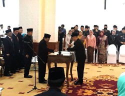 Kampanye Tiba, Gubernur Kukuhkan 4 Pjs Kepala Daerah