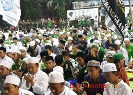 Harlah Ansor, Ribuan Pemuda Bershalawat di Masjid Cheng Ho