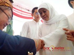 Gunakan Hak Pilih, Khofifah Dikawal Tiga Pensiunan Jenderal