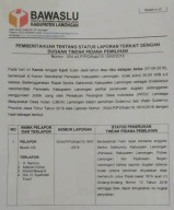 Rekom Janggal, Panwaslu Lamongan Akan Diadukan DKPP