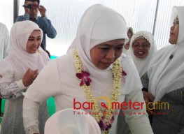 Khofifah Pilih Bicara Program Ketimbang soal Rais Aam