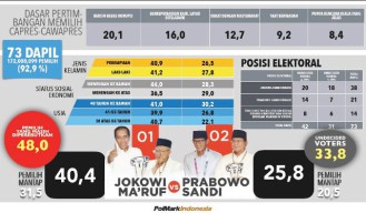 42 Hari Lagi Coblosan, Modal Elektabilitas Jokowi Tak Besar