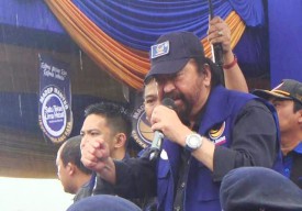 Kampanye di Malang, Surya Paloh Kecam Penghasut Jokowi