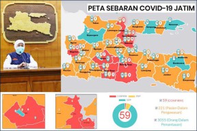 Terjangkit Corona Meluas Gresik-Kediri Masuk Zona Merah