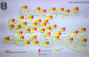 Corona Meluas di Jatim 26 Positif, 79 PDP dan 793 ODP