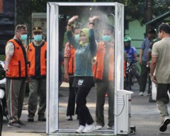Lawan Corona Malang Bersatu Luncurkan SarCovid Booth
