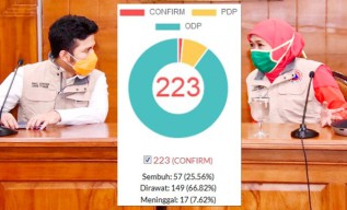 Tertinggi di Jawa Pasien Sembuh Corona di Jatim 25,56