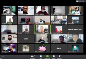 Webinar IKA Stikosa-AWS, Beber Dilema Media Beritakan Corona