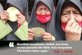 Doakan Kelana Bupati, Pedagang Lanjut Usia Berlinang Air Mata