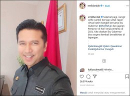 Iseng Selfie sebelum Rapat, Eh.. Wagub Emil Malah Ditanya Filter