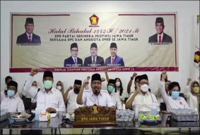 Halal bi Halal, Gerindra Jatim Gaungkan Prabowo RI 1 di 2024