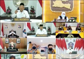Baru 8,36 Wapres Pertanyakan Vaksinasi di Jatim Masih Rendah