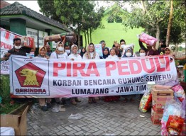 Turun ke Lumajang, PIRA Bawa Kebutuhan Pengungsi Semeru