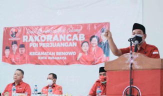 Rakorancab PDIP Benowo Target Menang Tebal di Pileg 2024: Suara Naik 200 Persen