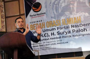 Nasdem Jatim Bedah Orasi Ilmiah Surya Paloh, Willy Aditya: Ini Otokritik terhadap Lembaga Politik