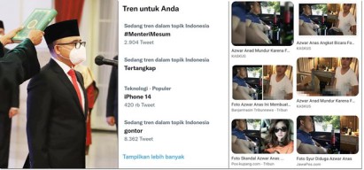 Dilantik Jadi Menpan RB, Azwar Anas Langsung Digoyang Tagar “Menteri Mesum”