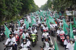 PKB Jatim Gelar Kirab Kebangsaan 1 Abad NU, 500 Kader Berkaus "Aku NU, Aku PKB"