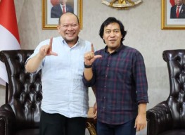 Temui LaNyalla, Komedian Komeng: Wah, Salut Saya tuh! Ternyata DPD RI Ada juga Suaranya