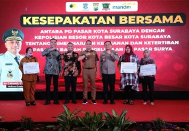 PD Pasar Surya Surabaya-Polrestabes Teken MoU, Pedagang Jangan Nekat Menjual di Atas HET!