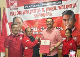 Bayu Airlangga Daftar Penjaringan Cawali Surabaya ke PSI, Dipuji Miliki DNA Antikorupsi!