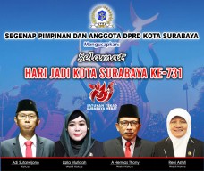DPRD Kota Surabaya Mengucapkan Selamat Hari Jadi ke-731 Kota Surabaya