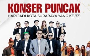 Puncak HJKS ke-731, Yuk! Nonton Konser Gratis di Balai Kota Surabaya