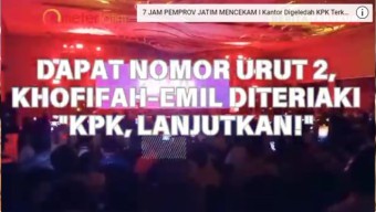VIDEO: Dapat Nomor Urut 2, Khofifah-Emil Dardak Diteriaki: KPK, Lanjutkan!