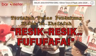 VIDEO: Teriakan Pedas Pendukung Risma ke Khofifah: Resik-resik! Fufufafa!