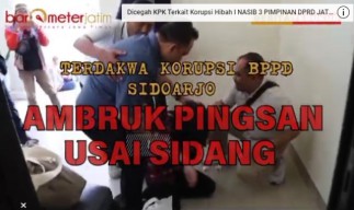 VIDEO: Siska Wati Terdakwa Korupsi BPPD Sidoarjo Ambruk Pingsan Usai Sidang