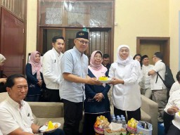 Hadiri Tumpengan Khofifah-Emil Unggul di Quick Count, Nawardi: Pilgub Jatim Kondusif!