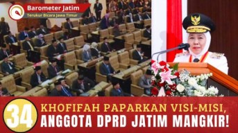 VIDEO: 43 Anggota DPRD Jatim Mangkir saat Khofifah Paparkan Visi-Misi 2025-2030