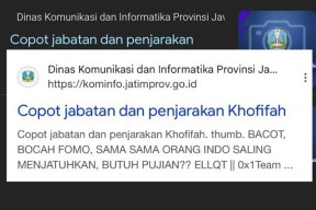 Website Diskominfo Jatim Dibobol, Muncul Pesan Copot Jabatan dan Penjarakan Khofifah!