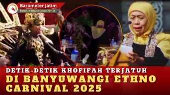 VIDEO: Insiden Khofifah Terjatuh di Banyuwangi Ethno Carnival 2025