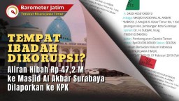 VIDEO: Aliran Hibah Rp 47,2 M dari Pemprov Jatim ke Masjid Al Akbar Dilaporkan ke KPK