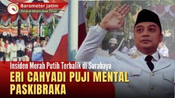 VIDEO: Insiden Merah Putih Terbalik di Surabaya, Eri Cahyadi Puji Mental Paskibraka!