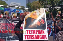 Demo Korupsi Hibah, Jaka Jatim Kencang Desak KPK Tetapkan Khofifah Tersangka!