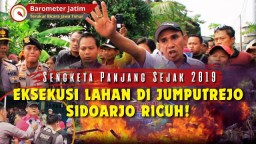VIDEO: Sengketa Sejak 2019, Eksekusi Lahan di Jumputrejo Sidoarjo Ricuh!