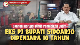 VIDEO: Skandal Korupsi, Eks Pj Bupati Sidoarjo Hudiyono Dipenjara 10 Tahun!