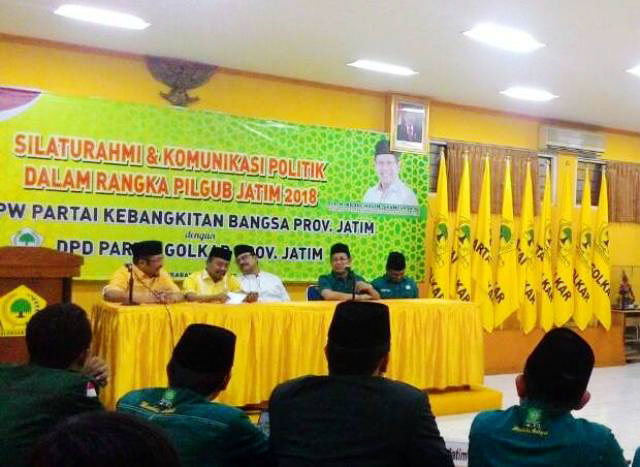 Gus Ipul Minta Dukungan ke Golkar Jatim, Nyono Tegaskan Muslimat juga NU!