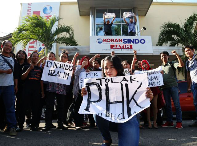 Di-PHK Sepihak, Wartawan Sindo Jatim Tuntut Hak
