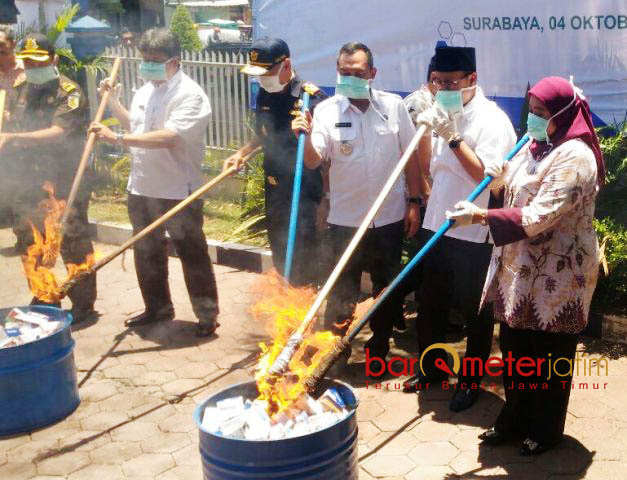 Obat-Kosmetik Ilegal Senilai Rp 5 Miliar Dimusnahkan