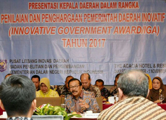 Masuk 3 Besar, Soekarwo Pamer 5 Inovasi Unggulan Jatim
