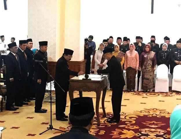 Kampanye Tiba, Gubernur Kukuhkan 4 Pjs Kepala Daerah