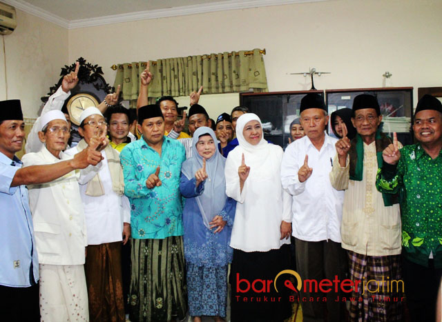 Di Rumah Ketua MWCNU, Kiai Gresik Dukung Paslon Nomor 1