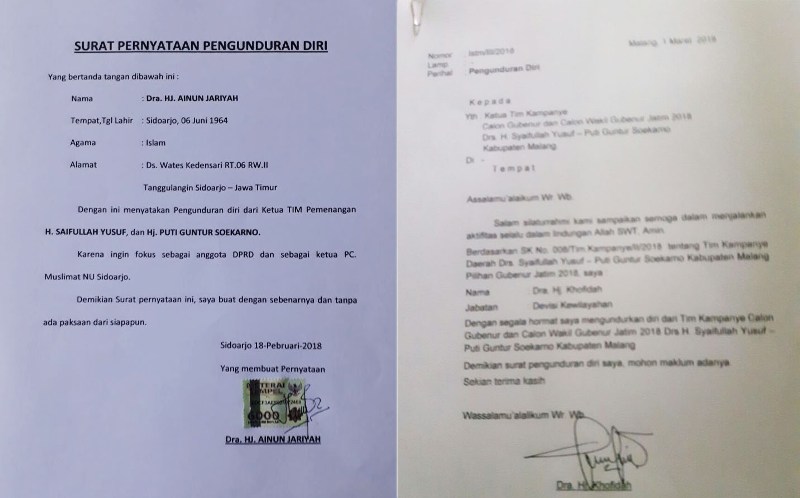 Pilih Muslimat NU, Dua Ketua Cabang Tinggalkan Gus Ipul