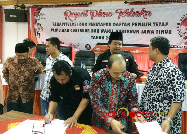 KPU Jatim Cetak Surat Suara Sesuai DPT Plus 2,5 Persen