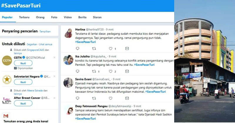 Kemelut Tak Kunjung Usai, SavePasarTuri Trending Topic