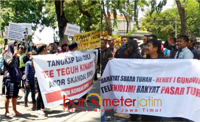 Dua Kelompok Massa Tuntut Teguh dan Henry Diadili