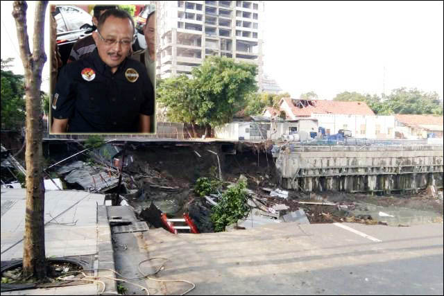 Jalan Gubeng Ambles, Anak Pejabat Dicurigai Main Perizinan